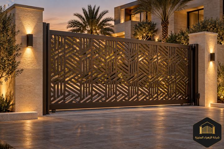 بوابة بزخرفة هندسية